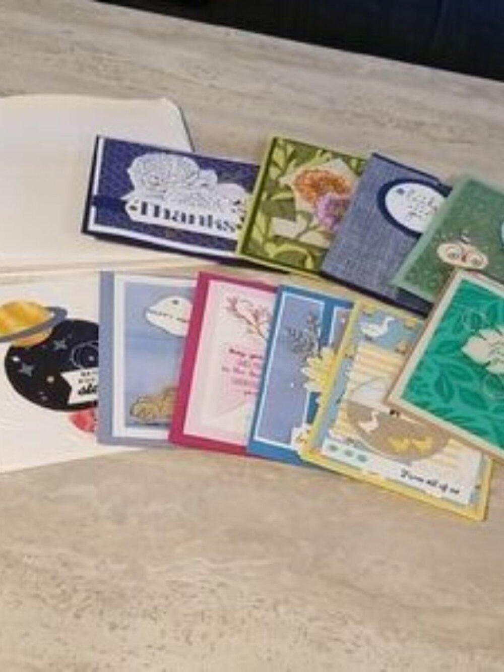 Assorted Handmade Greeting Cards - Thank You, Birthday